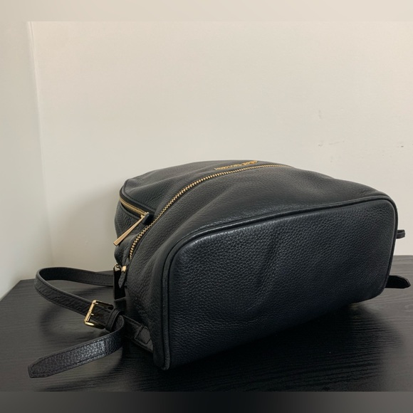 Michael Kors Black Leather Backpack Purse - Picture 7 of 10